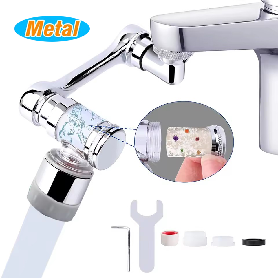 Basin Mixer Tap - Uniwersalny metalowy przedłużacz kranu z filtrem