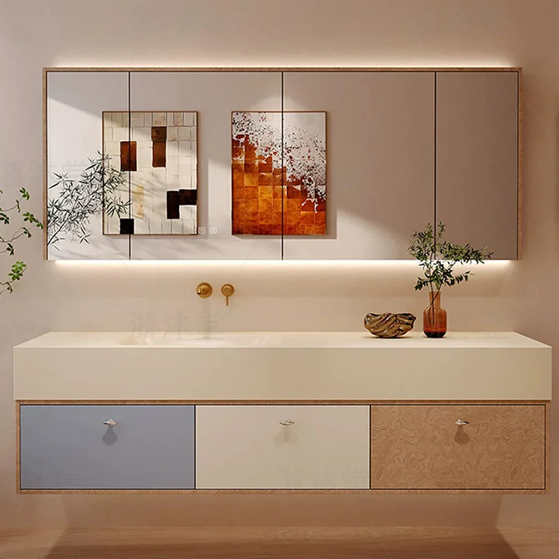 Home Bathroom Vanity Combo - Dekoracje, kosmetyki, szafka łazienkowa, organizer nad