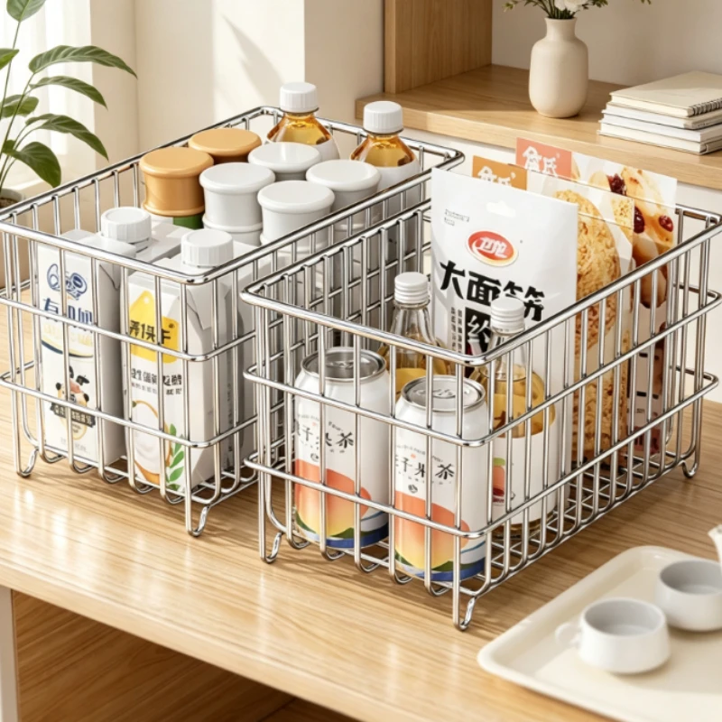 Home Essentials Bathroom Storage - Koszyk do przechowywania ze stali nierdzewnej,
