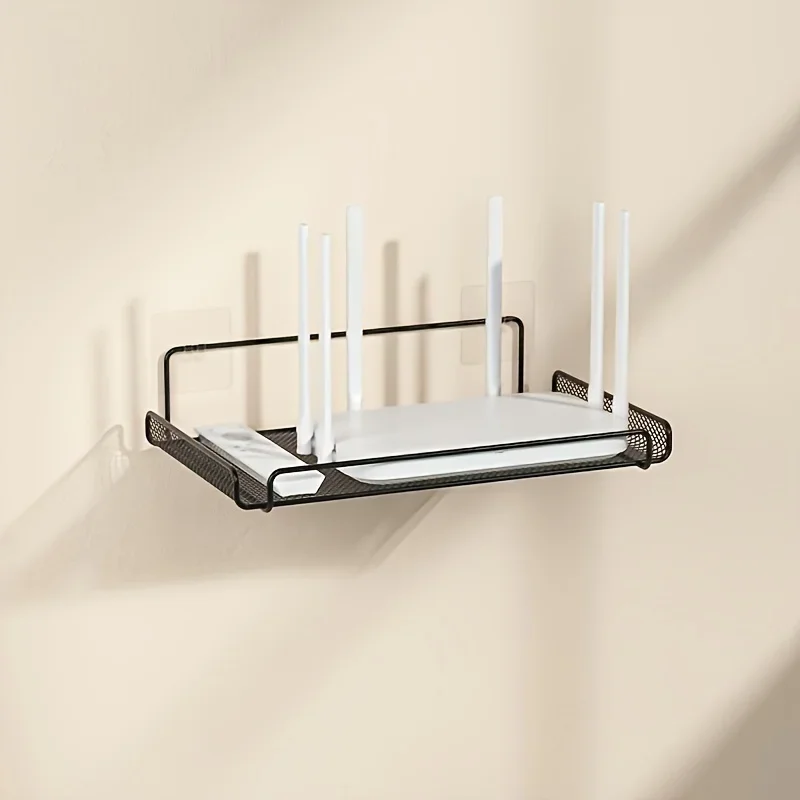 Home Edit Bathroom Storage - Półka na router ze stali nierdzewnej,