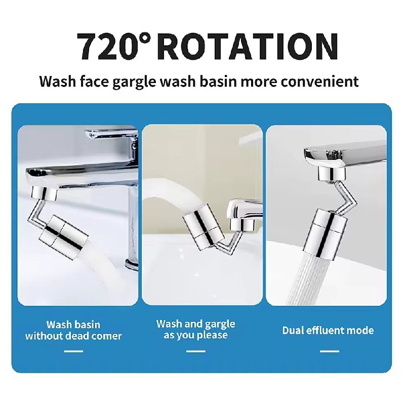 Uniwersalny aerator obrotowy 7 – Basin Mixer Tap recenzja i cena